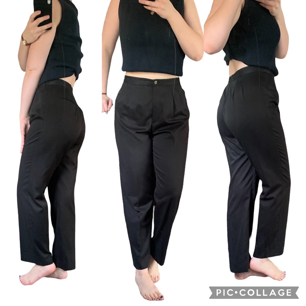 Liz Claiborne Black High Waisted Trousers size 10p